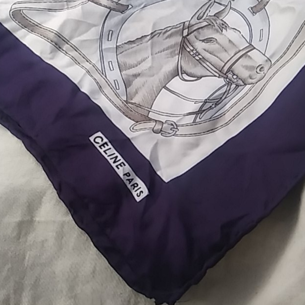 Celine Paris Equestrian Silk Scarf. Exquisite.